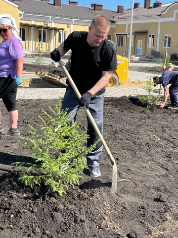 Благоустройство нового корпуса «Спутника»