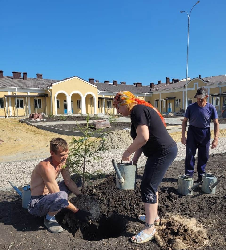 Благоустройство нового корпуса «Спутника»