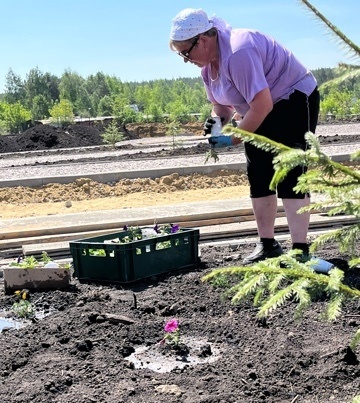 Благоустройство нового корпуса «Спутника»