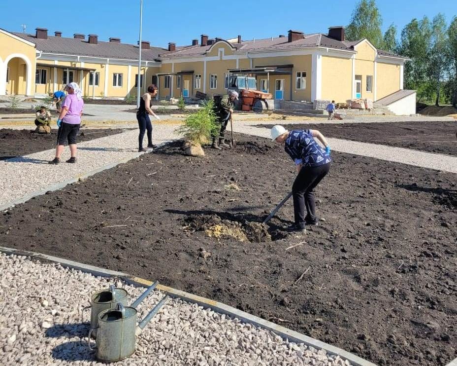 Благоустройство нового корпуса «Спутника»